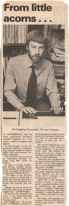 Article clipping from the Halifax Courier