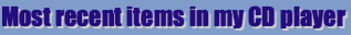 Recently played